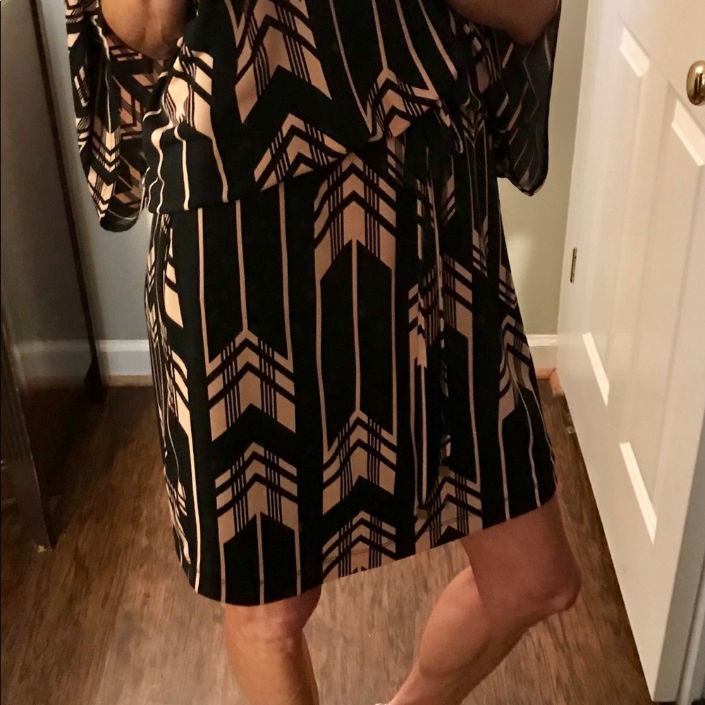 Jersey print dress